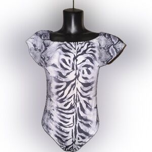 Women’s animal print bodysuit